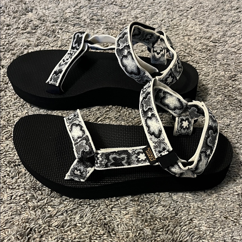 Teva Monochrome Patterned Sandals